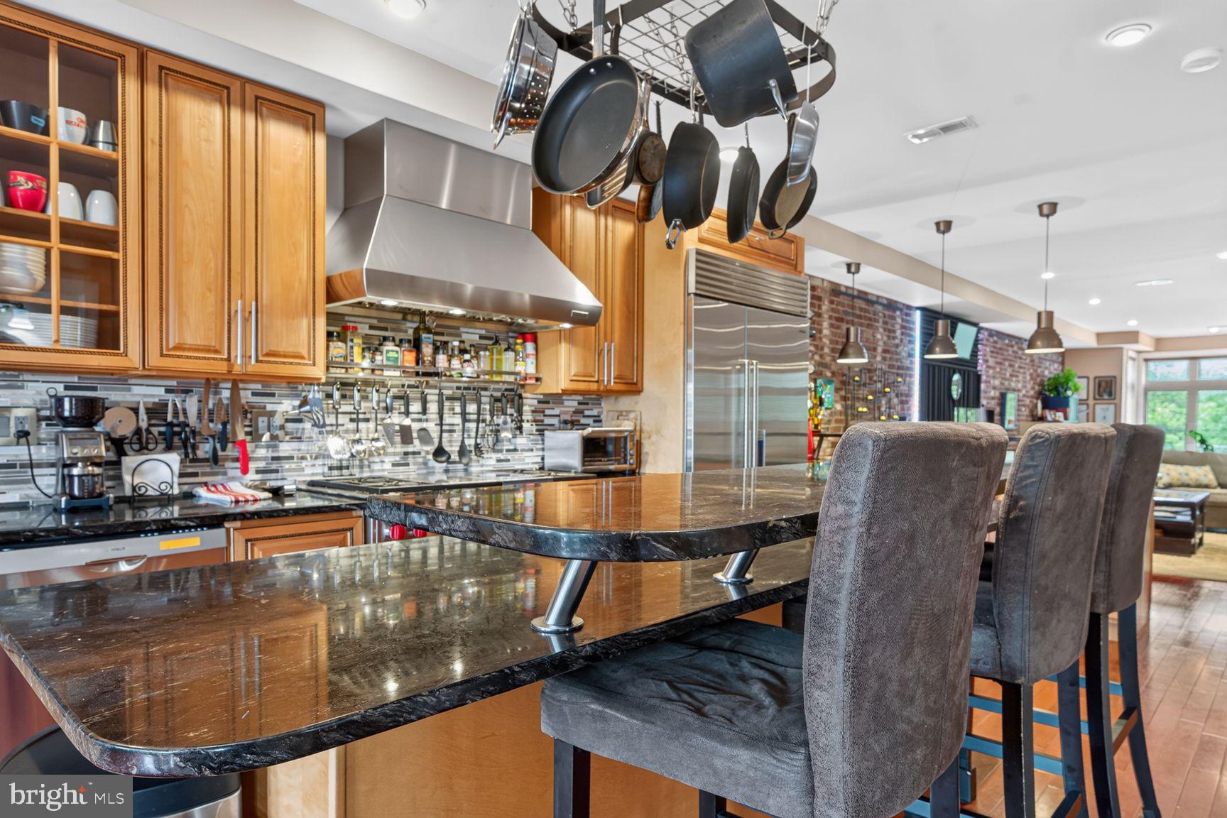 507 M Street Northeast, Unit 2 Washington, DC 20002 - Photo 8 of 27 Oversized Island, Granite w/SubZero Fridge in Back