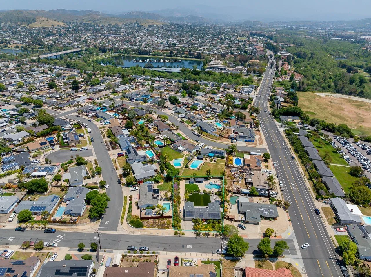 9311 Oakbourne Road Santee, CA 92071 - Photo 60 of 64 an aerial view of multiple house