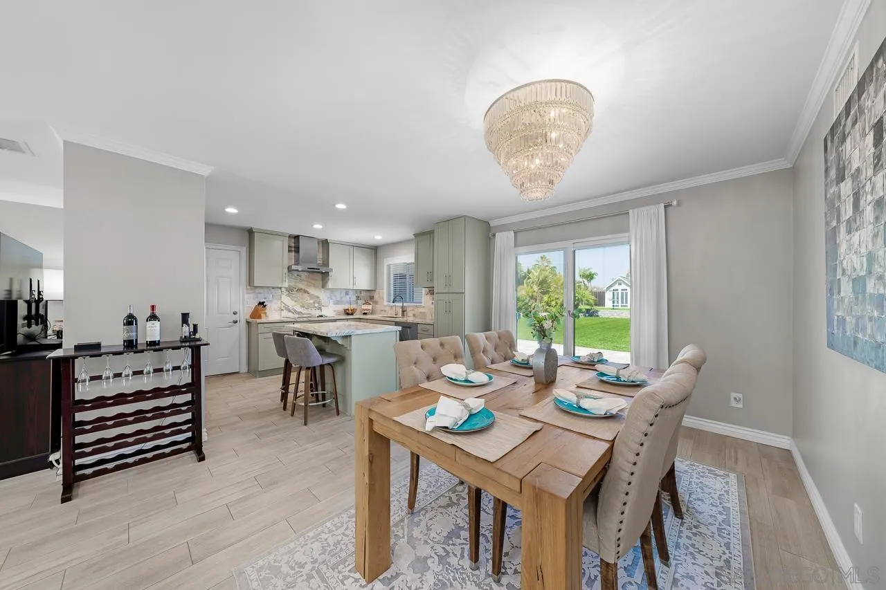 9311 Oakbourne Road Santee, CA 92071 - Photo 6 of 64 a view of a dining room with furniture window and outside view