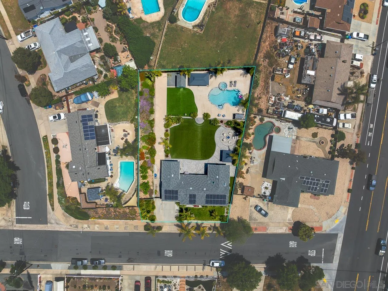 9311 Oakbourne Road Santee, CA 92071 - Photo 63 of 64 an aerial view of houses with outdoor space
