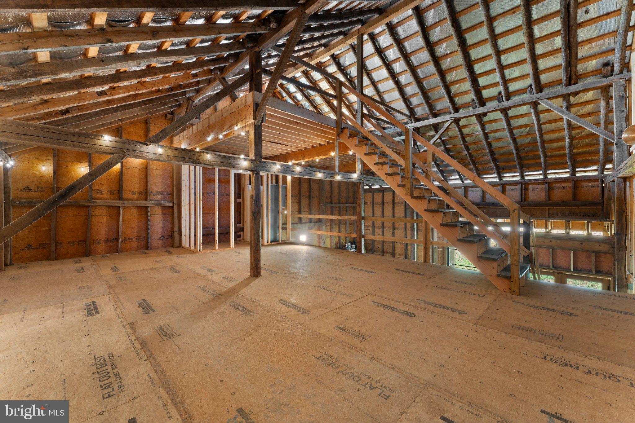 439 Rudasill Road Woodville, VA 22749 - Photo 40 of 55 Antique timber frame barn with pegged joints.