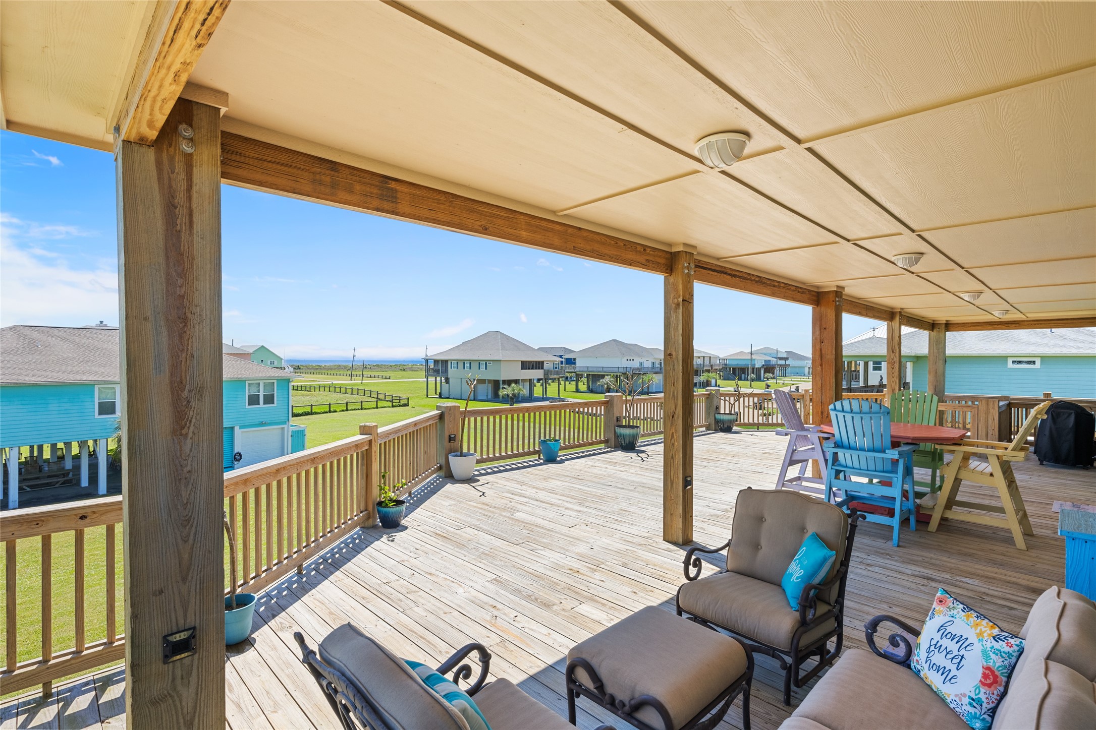 817 Boyt Road Crystal Beach, TX 77650 - Photo 13 of 49 a view of a patio with swimming pool