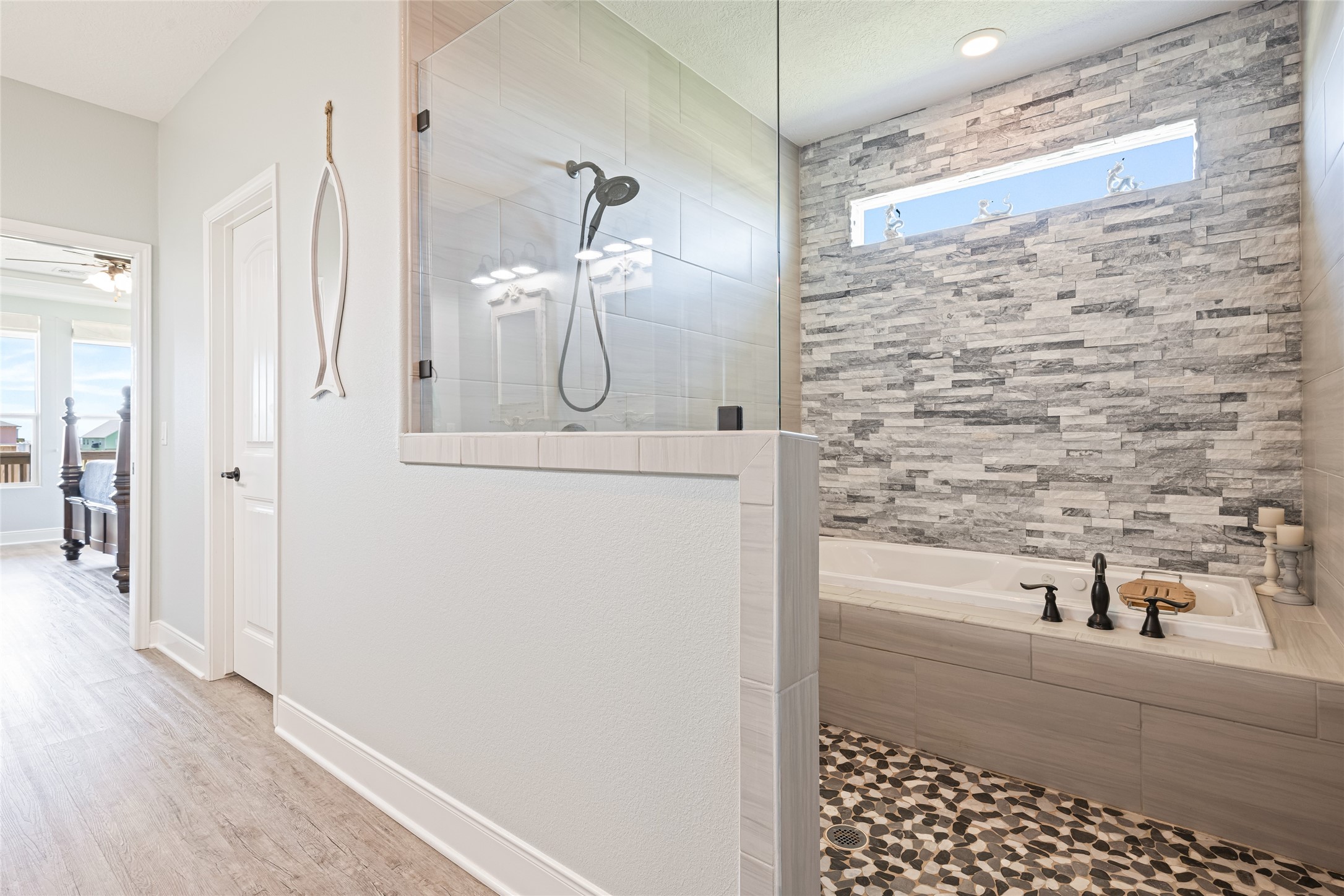 817 Boyt Road Crystal Beach, TX 77650 - Photo 32 of 49 a bathroom with a shower