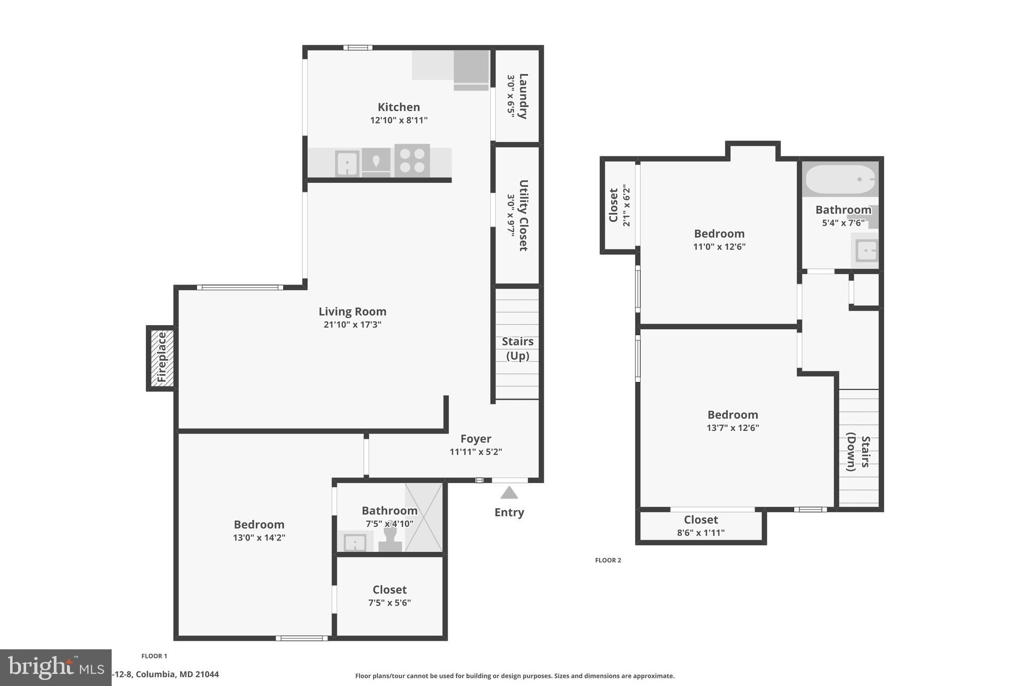 11244 Snowflake Court, Unit A128 Columbia, MD 21044 - Photo 34 of 35 Combined Floorplans