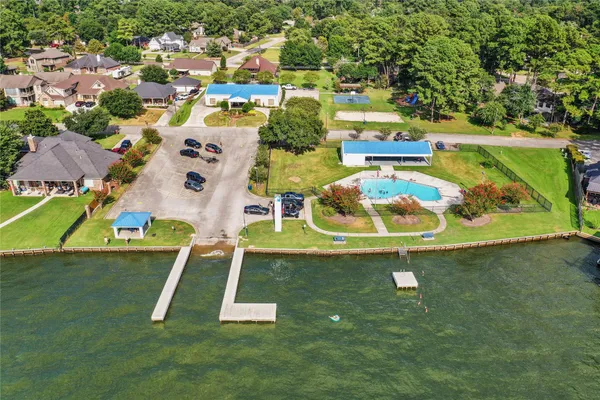 an aerial view of a