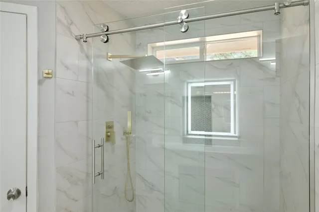 an empty room that has a window