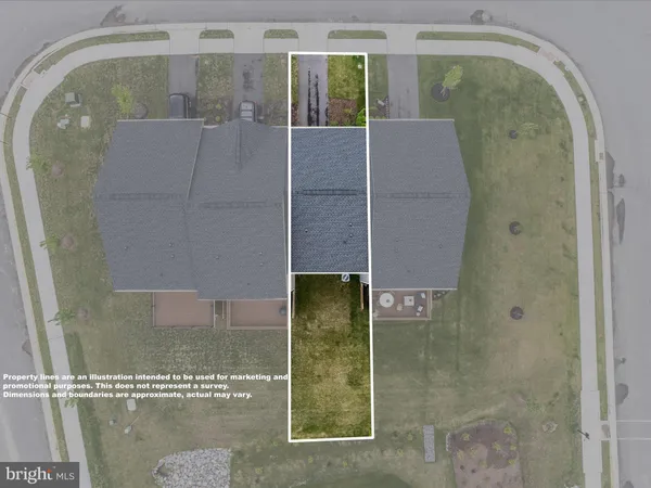 an aerial view of residential building with outdoor space