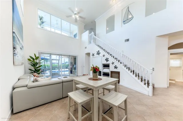 a kitchen with cabinets and window