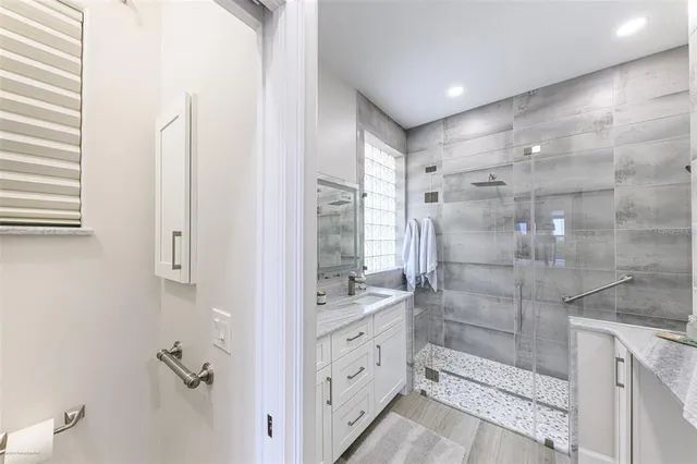 a view of a balcony with city view