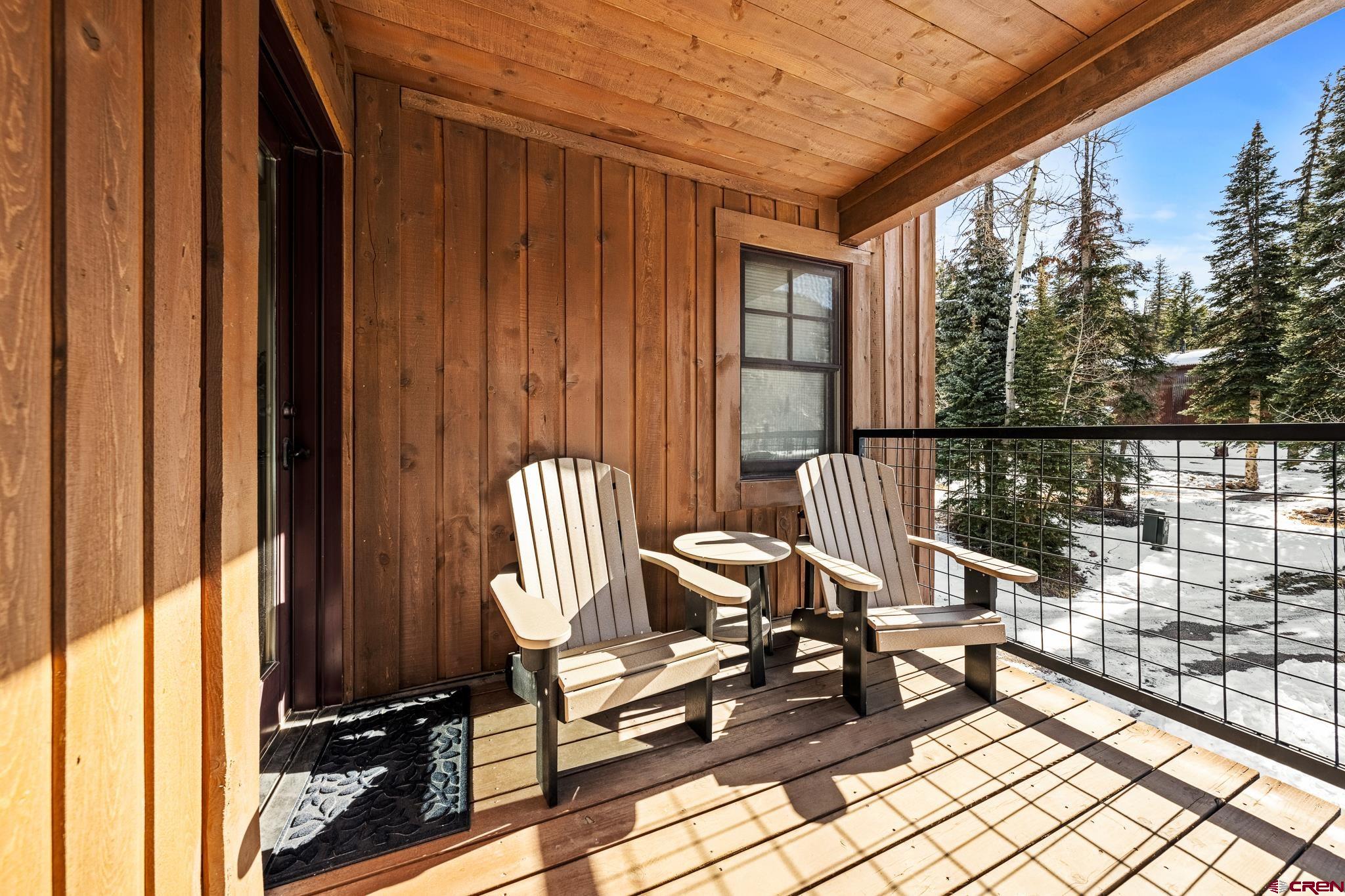 114 Limestone Court Durango, CO 81301 - Photo 27 of 35 a view of a balcony with chairs