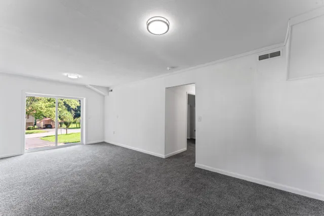 a view of an empty room