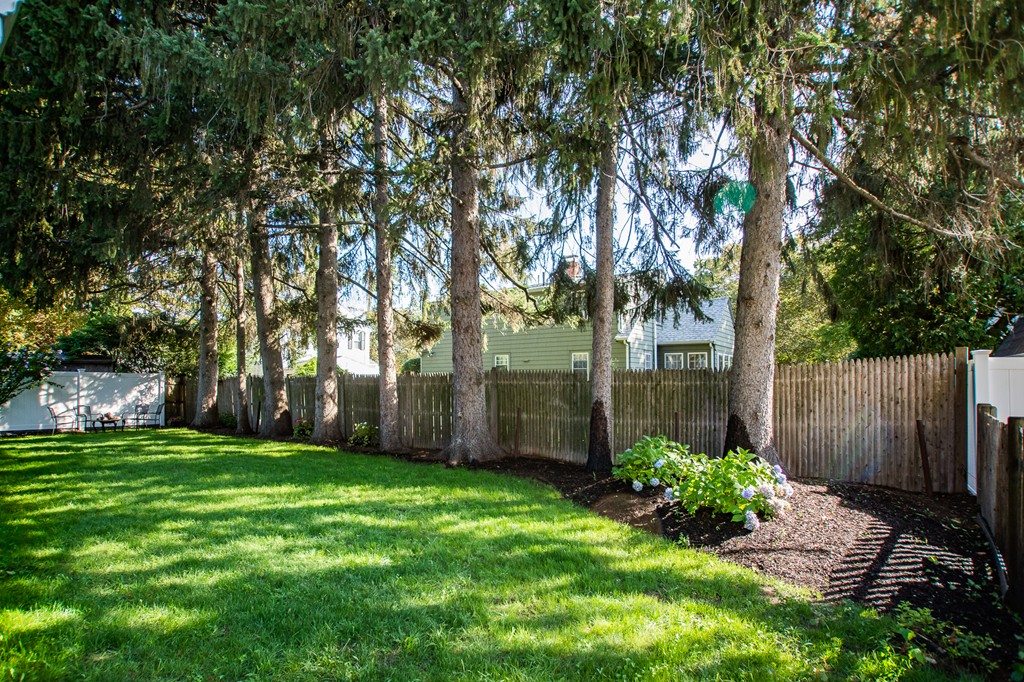 24 Murray Road Newton, MA 02465 - Photo 27 of 30 a garden with trees in front of it
