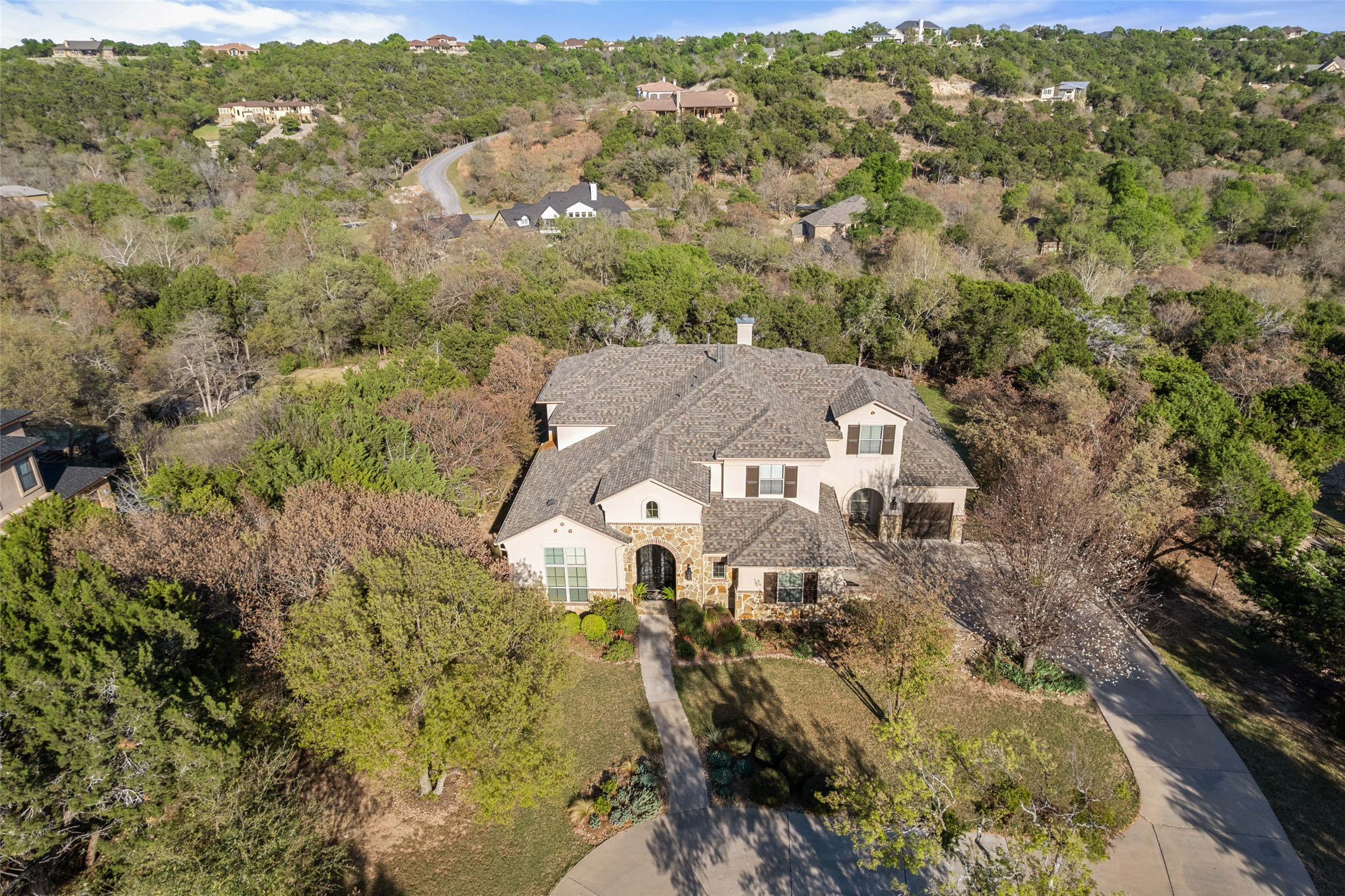 1200 Lions Lair Leander, TX 78641 - Photo 3 of 40 an aerial view of residential houses with outdoor space