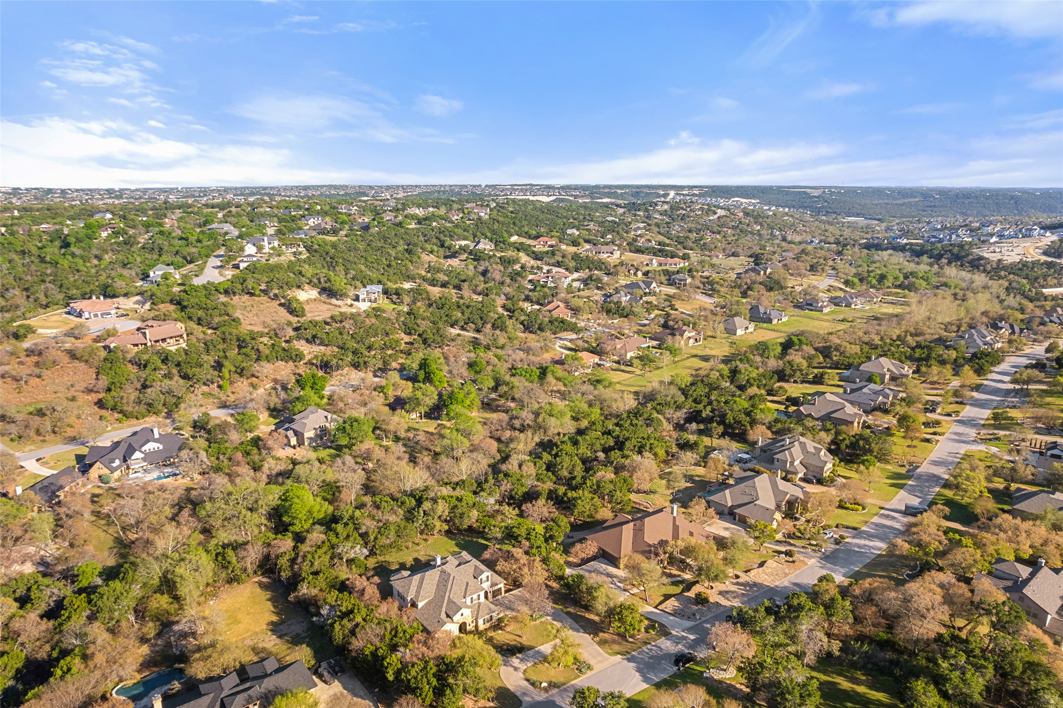 1200 Lions Lair Leander, TX 78641 - Photo 35 of 40 an aerial view of residential houses with city view
