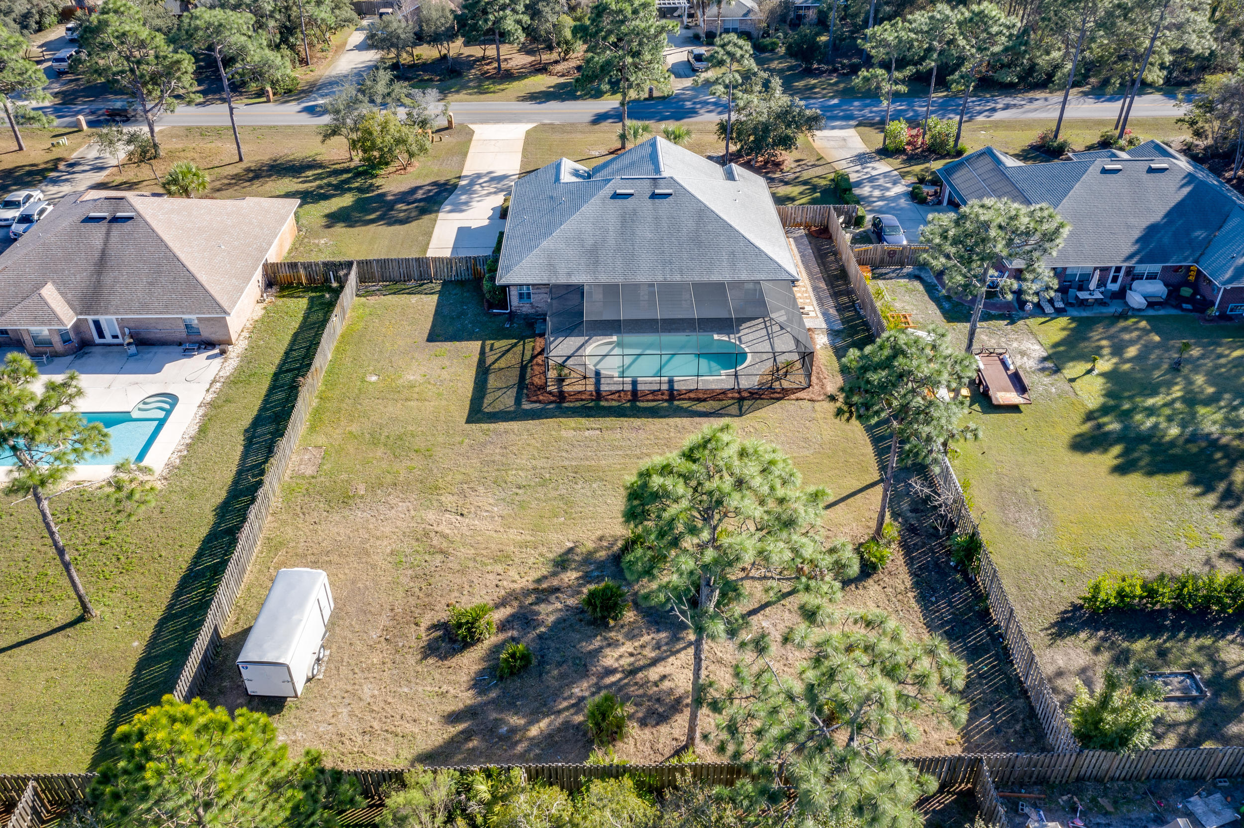 121 East Shipwreck Road Santa Rosa Beach, FL 32459 - Photo 40 of 45 an aerial view of residential houses with outdoor space