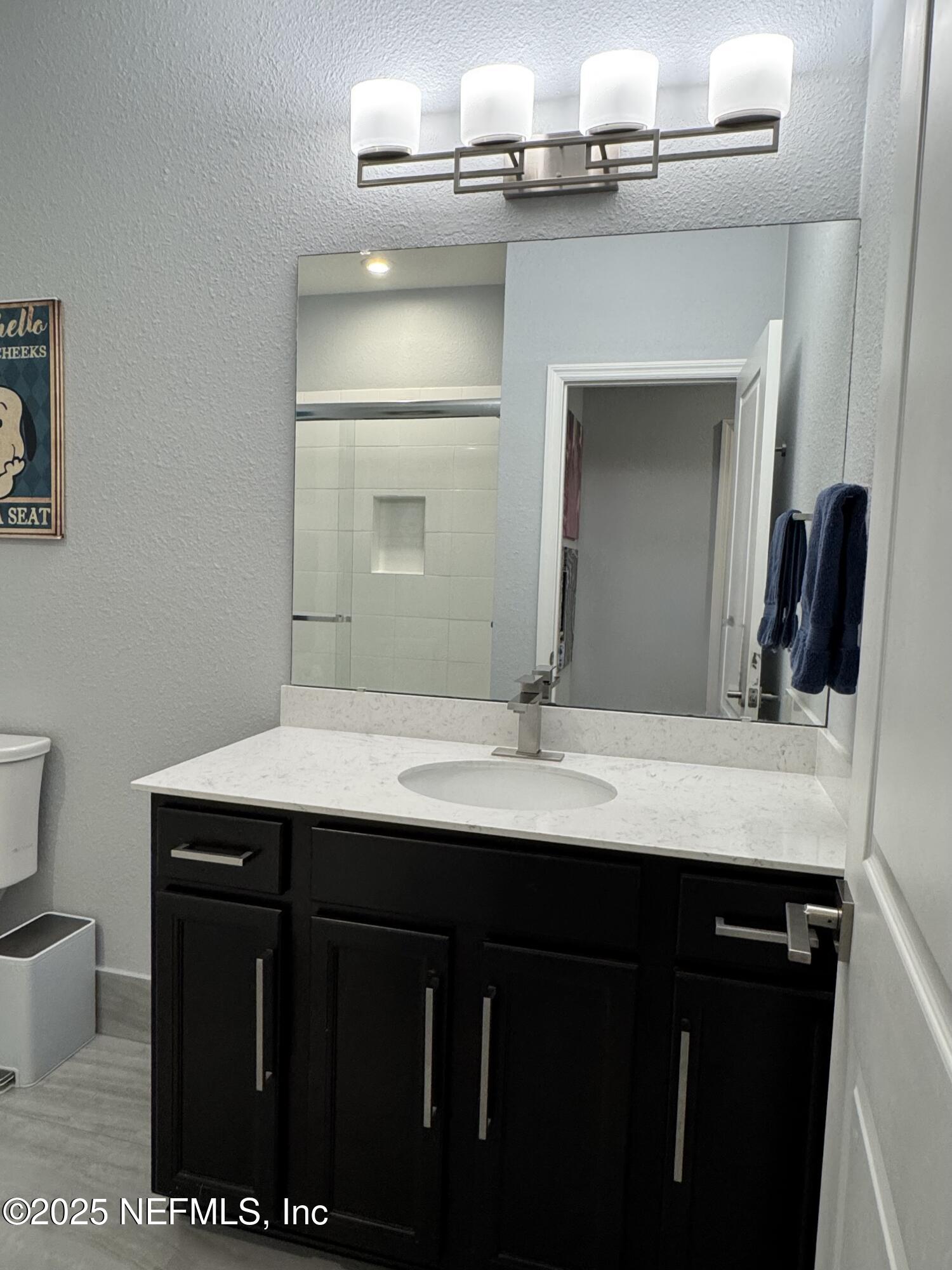 163 Pine Forest Court St. Augustine, FL 32092 - Photo 62 of 85 a bathroom with a sink a toilet and mirror