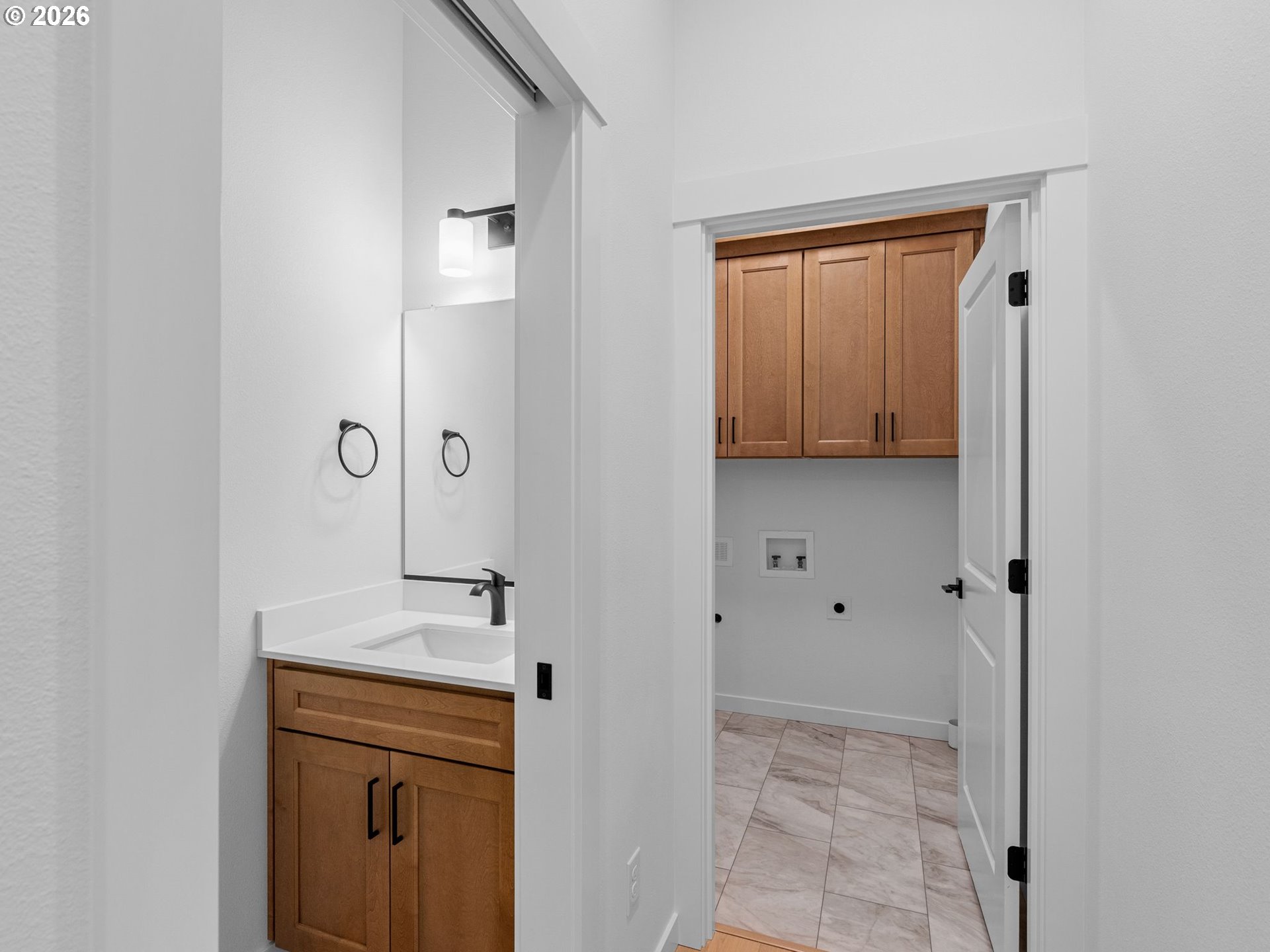 2250 Northeast 207th Place Fairview, OR 97024 - Photo 26 of 36 a bathroom with a sink and a mirror