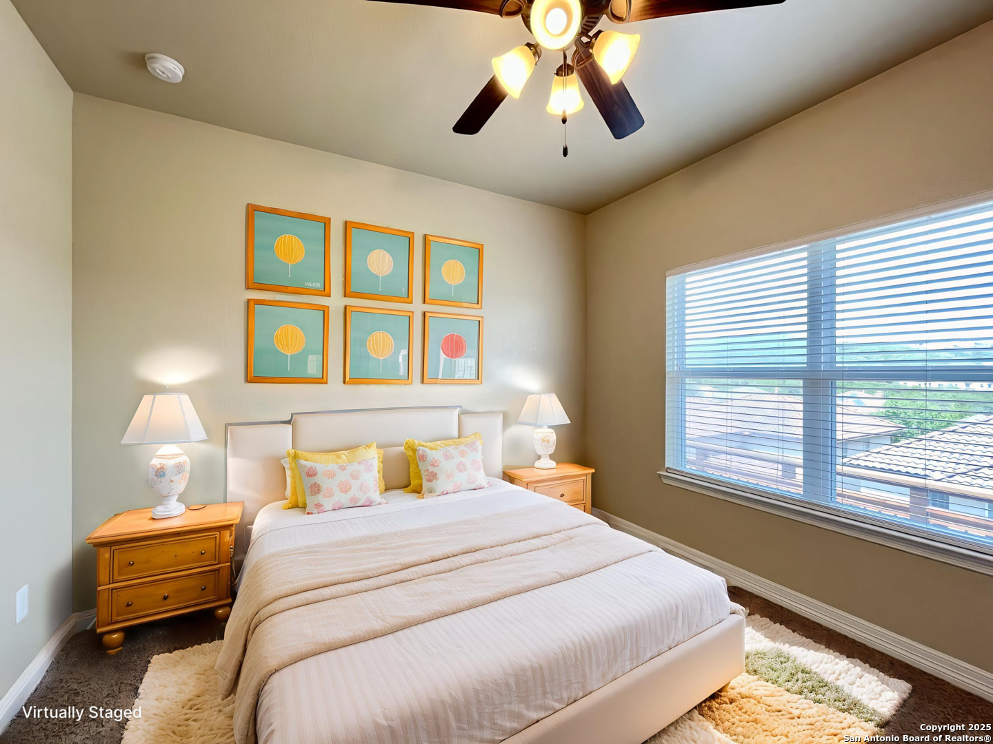 8123 Poconos Run San Antonio, TX 78255 - Photo 7 of 47 a bedroom with a bed and a chandelier