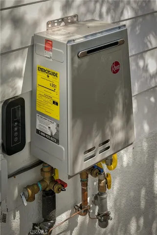 a close view of utility room