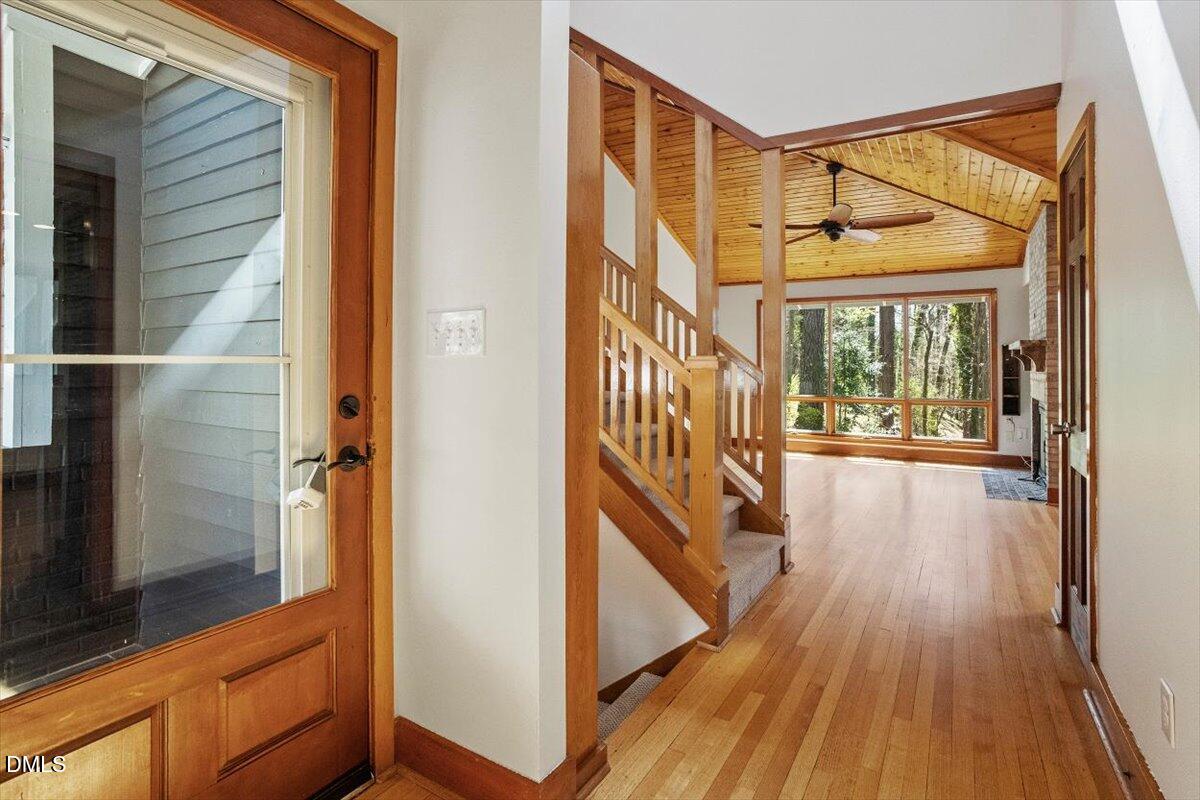 4805 Rembert Drive Raleigh, NC 27612 - Photo 5 of 45 a view of balcony with wooden floor