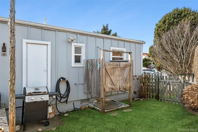 a house view with a garden space