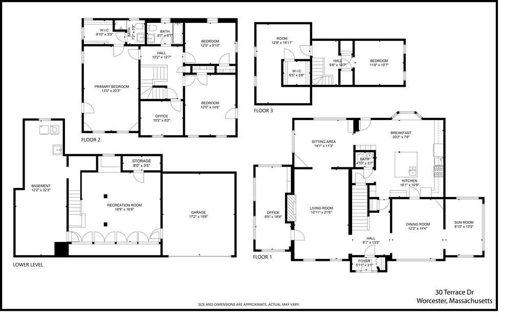 30 Terrace Drive Worcester, MA 01609 - Photo 39 of 39 a black and white photo of a living room
