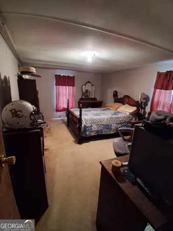 a bedroom with furniture and a window