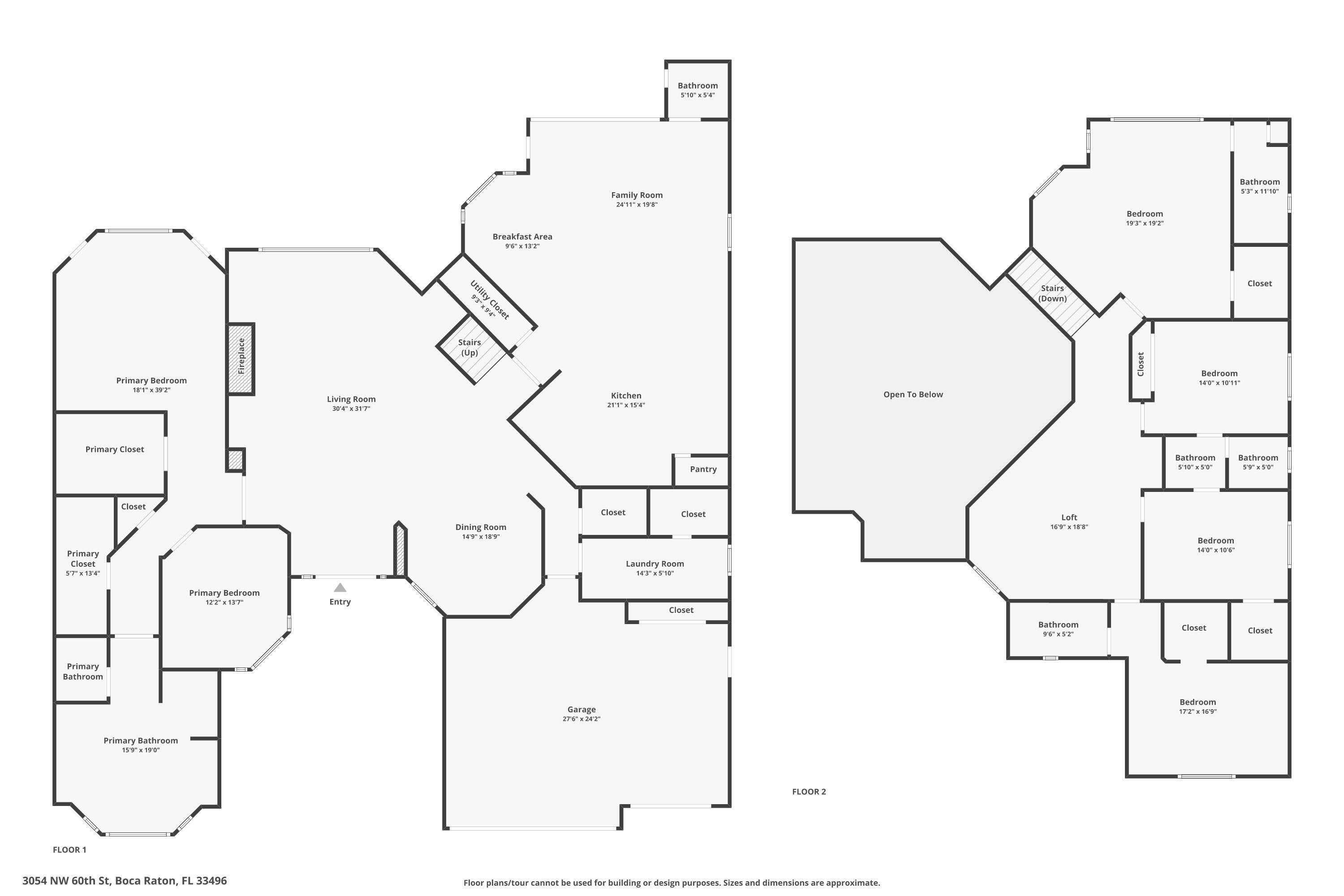3054 Northwest 60th Street Boca Raton, FL 33496 - Photo 48 of 48 a picture of floor plan