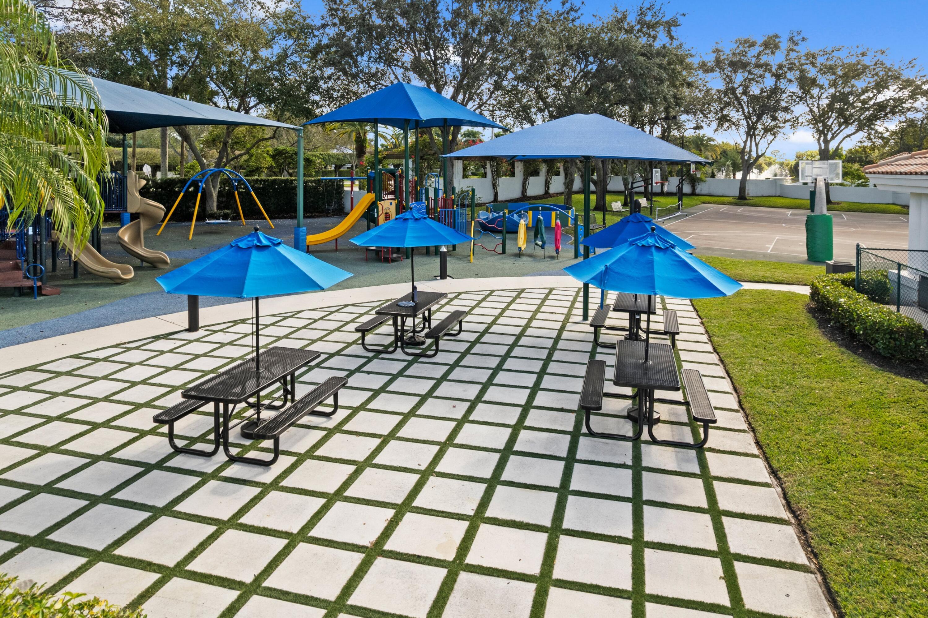 3054 Northwest 60th Street Boca Raton, FL 33496 - Photo 32 of 48 an outdoor space with furniture and umbrella