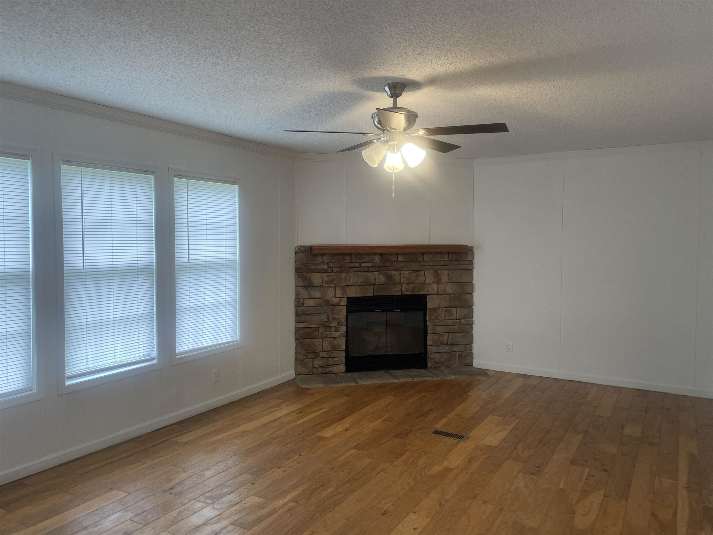 1175 Lott Road Henderson, TN 38340 - Photo 12 of 22 a view of an empty room with a fireplace and fan