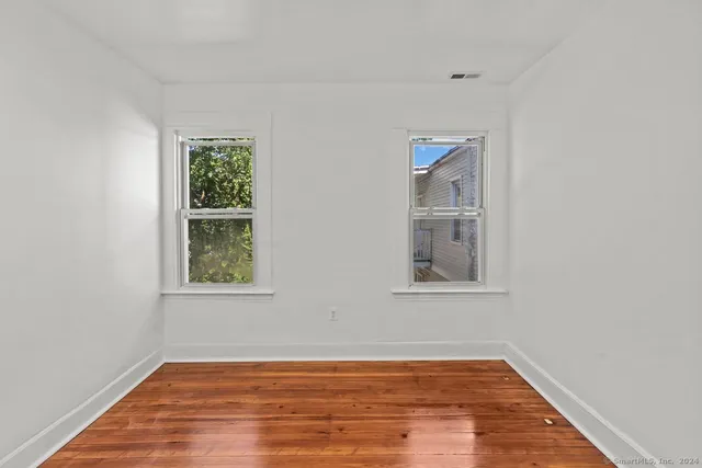 an empty room with window