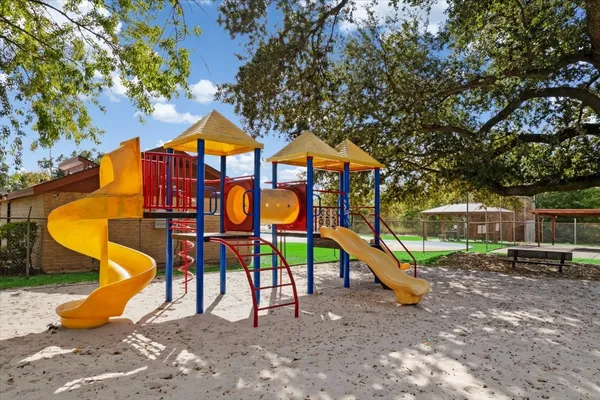 a view of outdoor space with seating