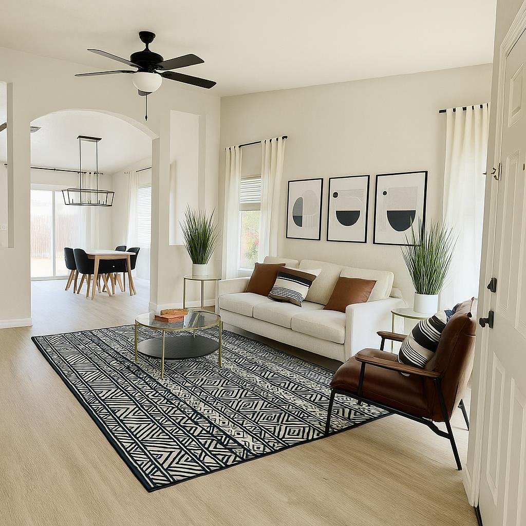 1384 Almador Terrace Atwater, CA 95301 - Photo 7 of 29 Photos marked as renderings reflect proposed renovations. Updates (flooring, paint, carpet, and appliances) will be completed prior to close of escrow with buyer’s choice of finishes.”