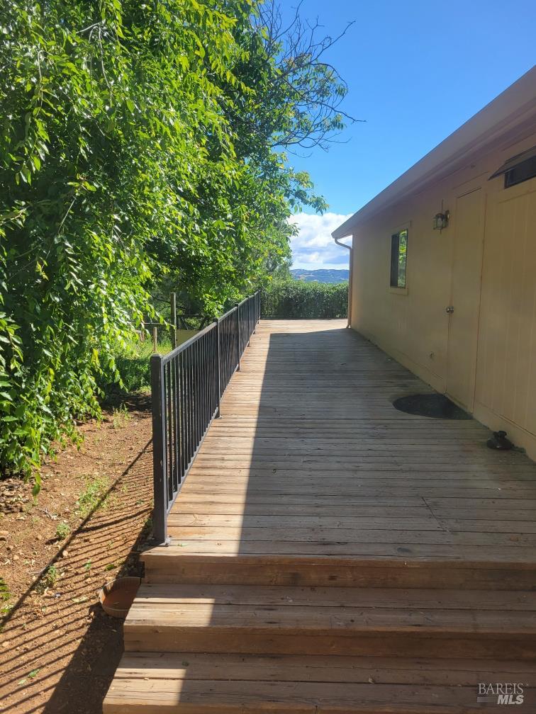 7630 Walnut Lane Lower Lake, CA 95457 - Photo 3 of 11 a view of balcony with wooden floor
