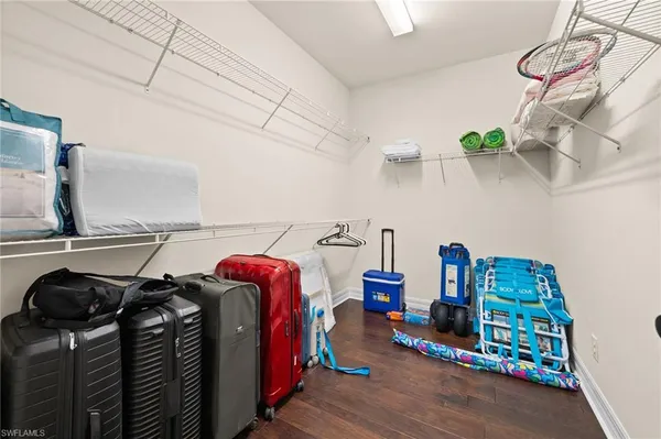 a bedroom with a bed and toys