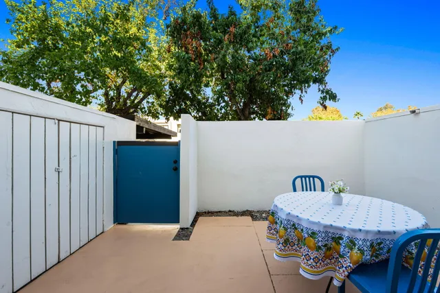 a view of outdoor space and seating area