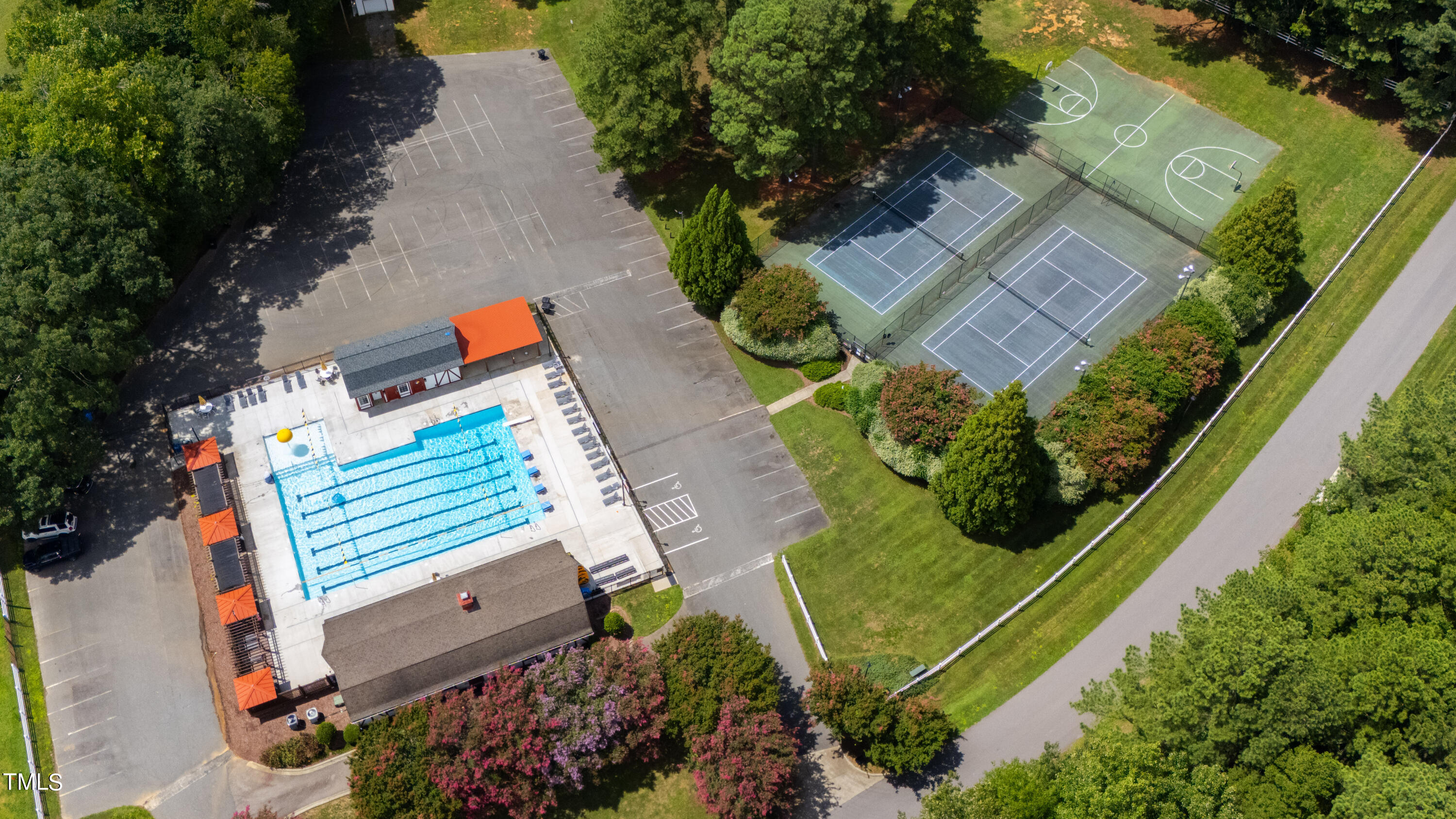 3405 Stallion Court Raleigh, NC 27613 - Photo 52 of 55 an aerial view of a residential houses with outdoor space