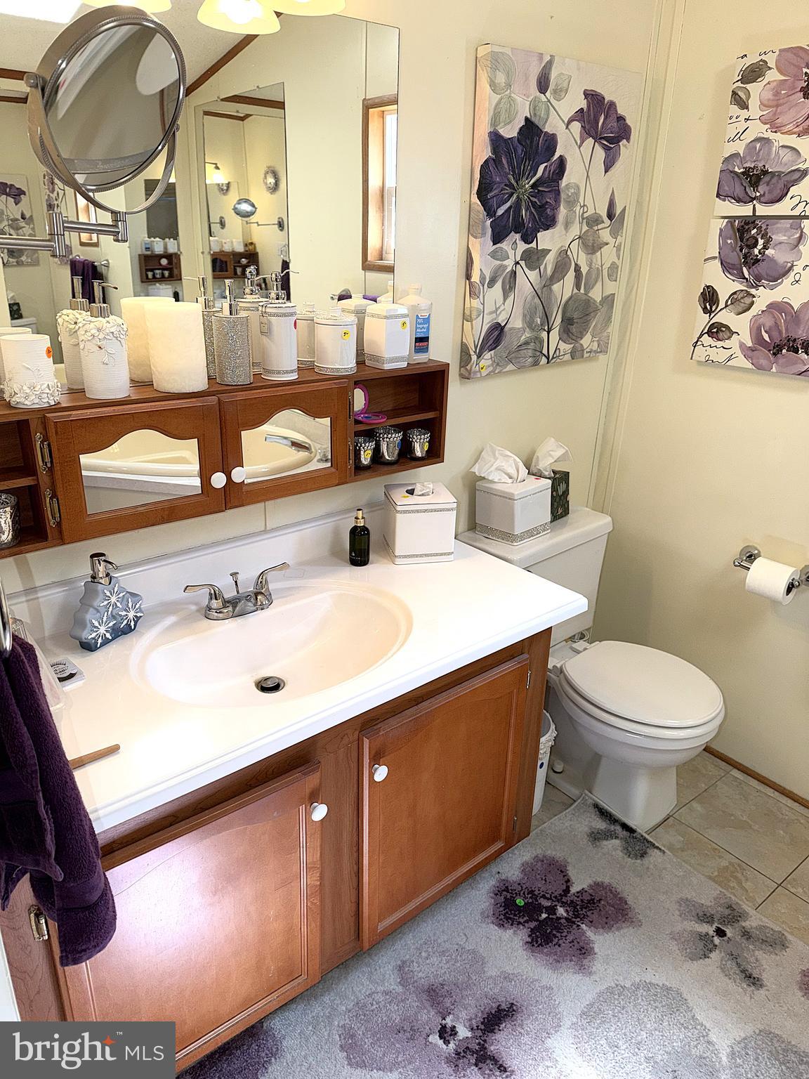7959 Telegraph Road, Unit 15 Severn, MD 21144 - Photo 15 of 26 a bathroom with a sink mirror and toilet