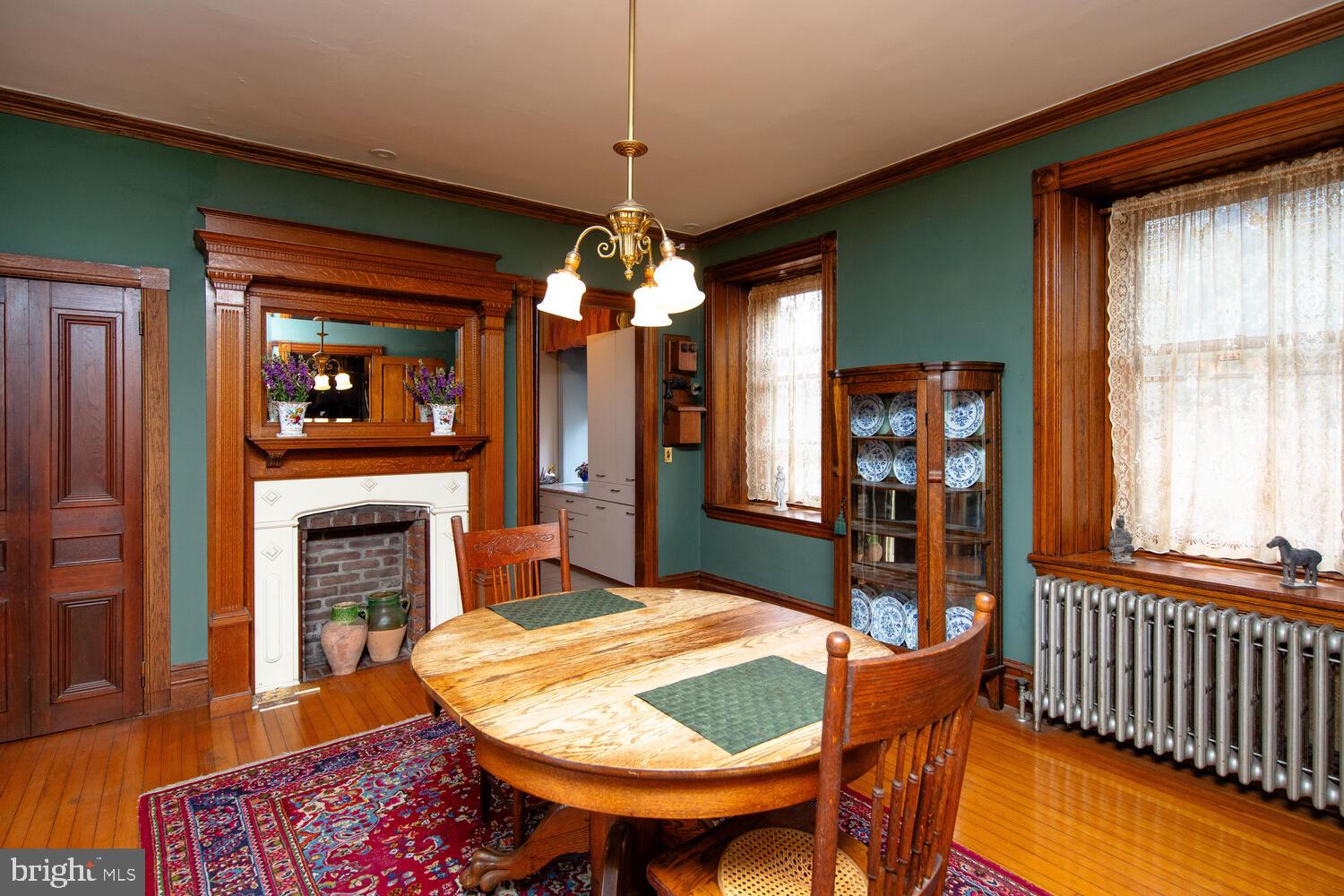 710 Rowland Avenue Cheltenham, PA 19012 - Photo 23 of 55 Dining room with decorative fireplace