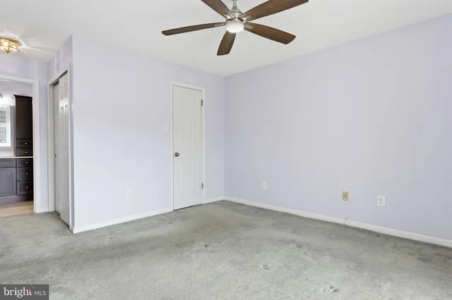 a view of an empty room