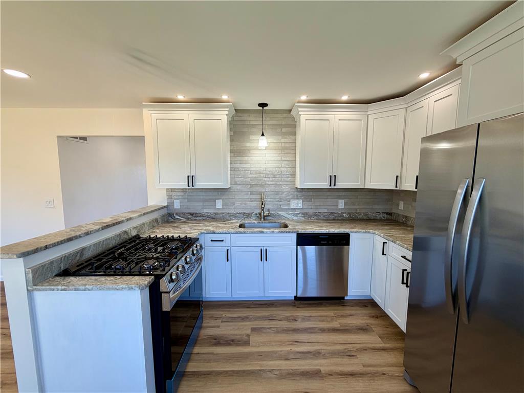 3508 Nazareth Road Easton, PA 18045 - Photo 14 of 25 A pristine kitchen features sleek stainless steel appliances and abundant counter space.