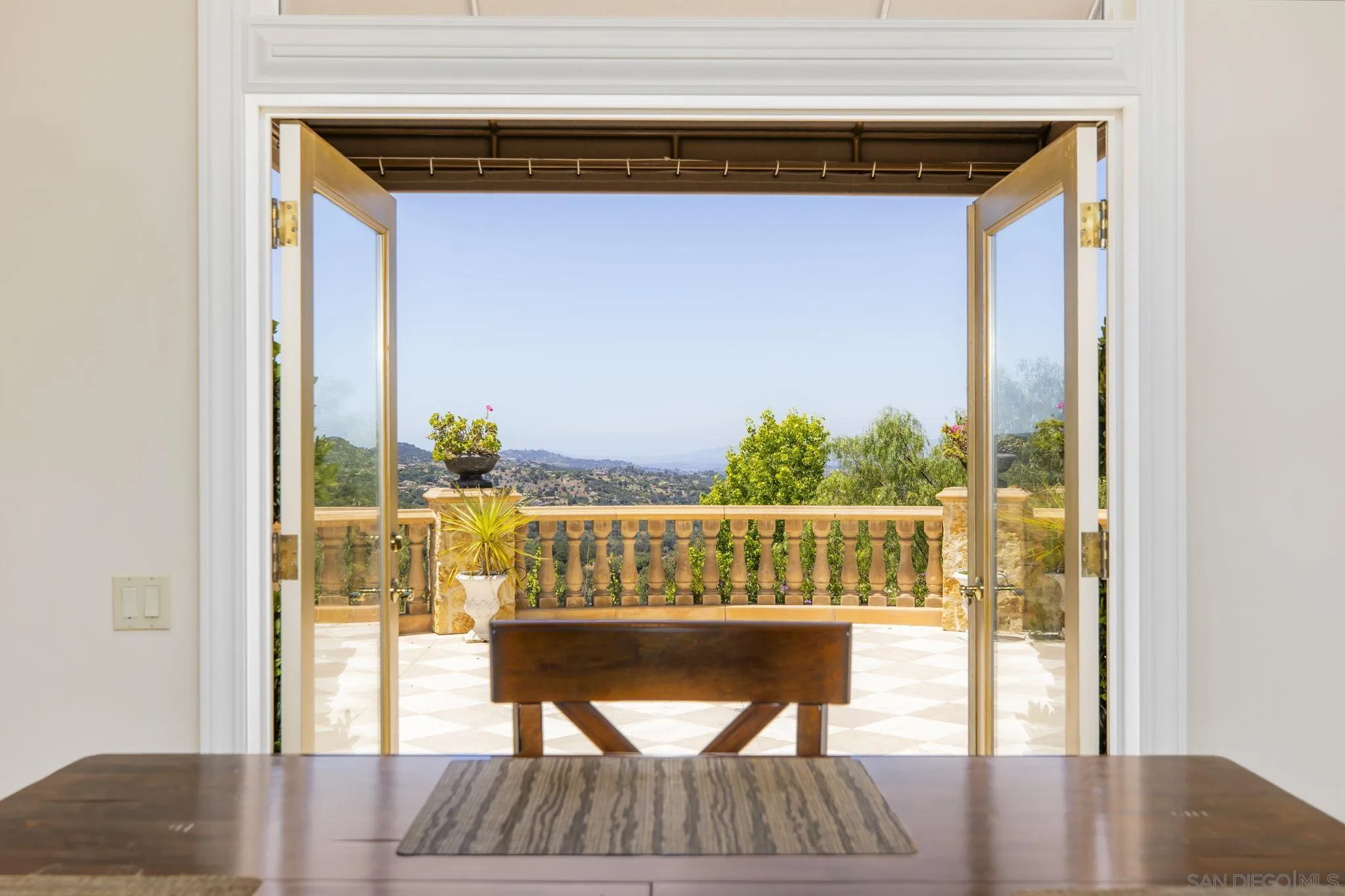 14440 Ridge Ranch Road Valley Center, CA 92082 - Photo 35 of 73 a view of balcony with wooden floor