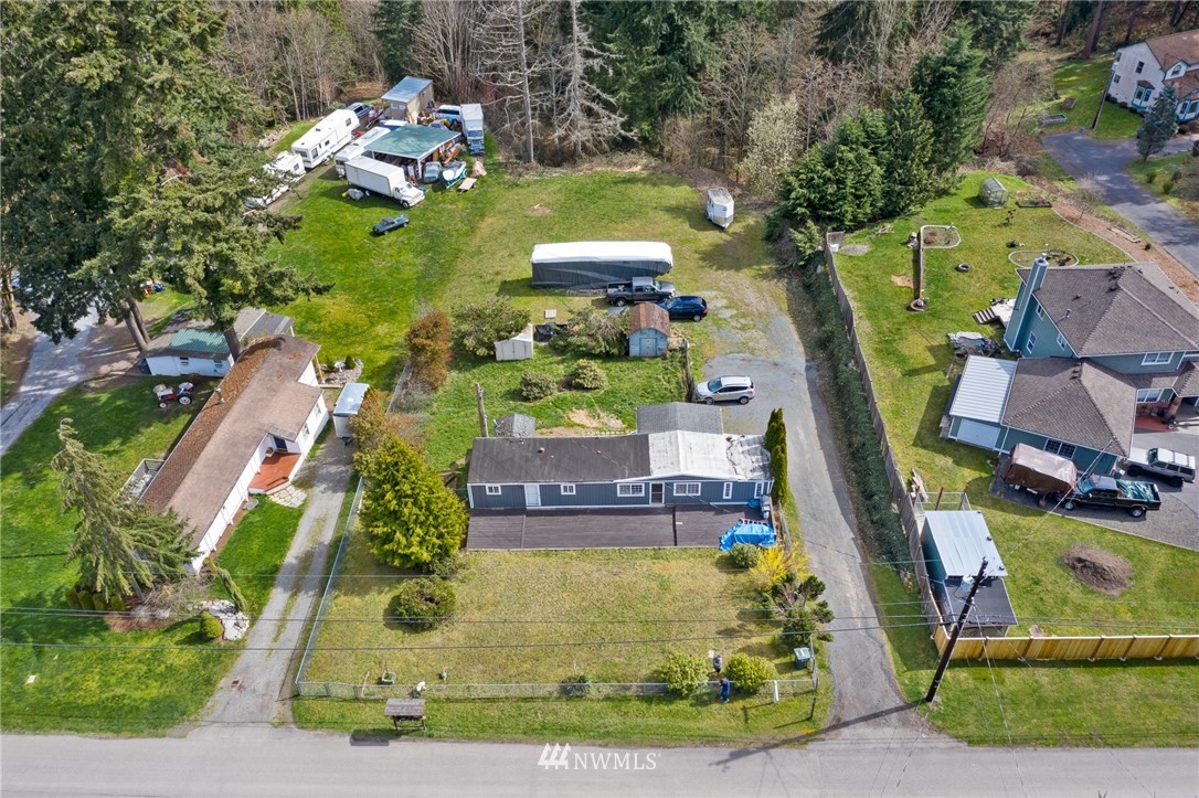 21325 Meridian Drive Southeast Bothell, WA 98021 - Photo 16 of 22 an aerial view of a house with a yard basket ball court