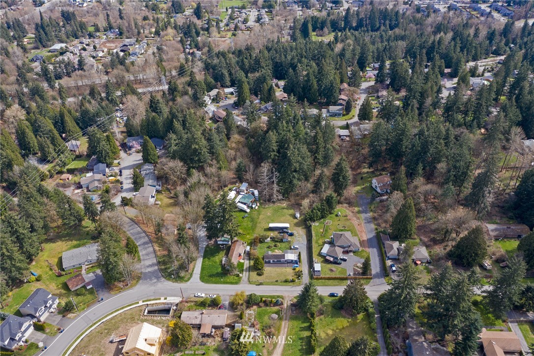21325 Meridian Drive Southeast Bothell, WA 98021 - Photo 10 of 22 an aerial view of residential houses with outdoor space and trees