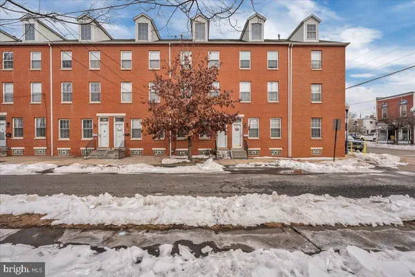 a front view of a building