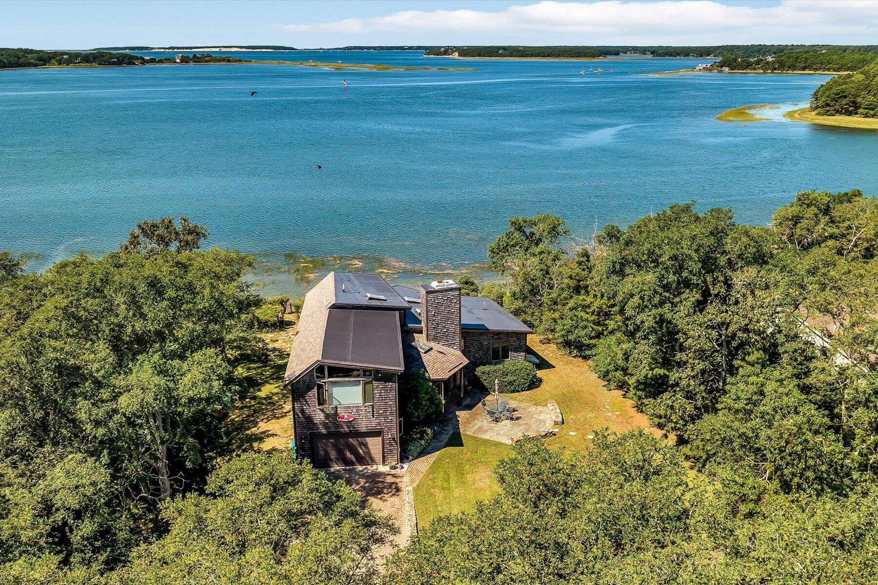 20 Catboat Road Wellfleet, MA 02667 - Photo 47 of 53 an aerial view of a house with a garden