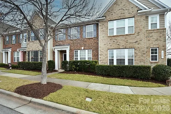 a house view with a garden space