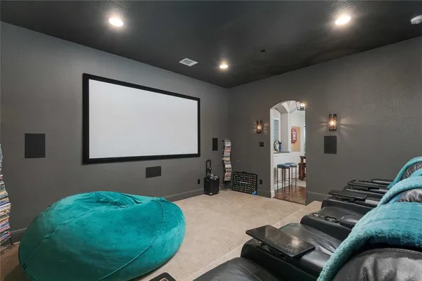 a room with furniture