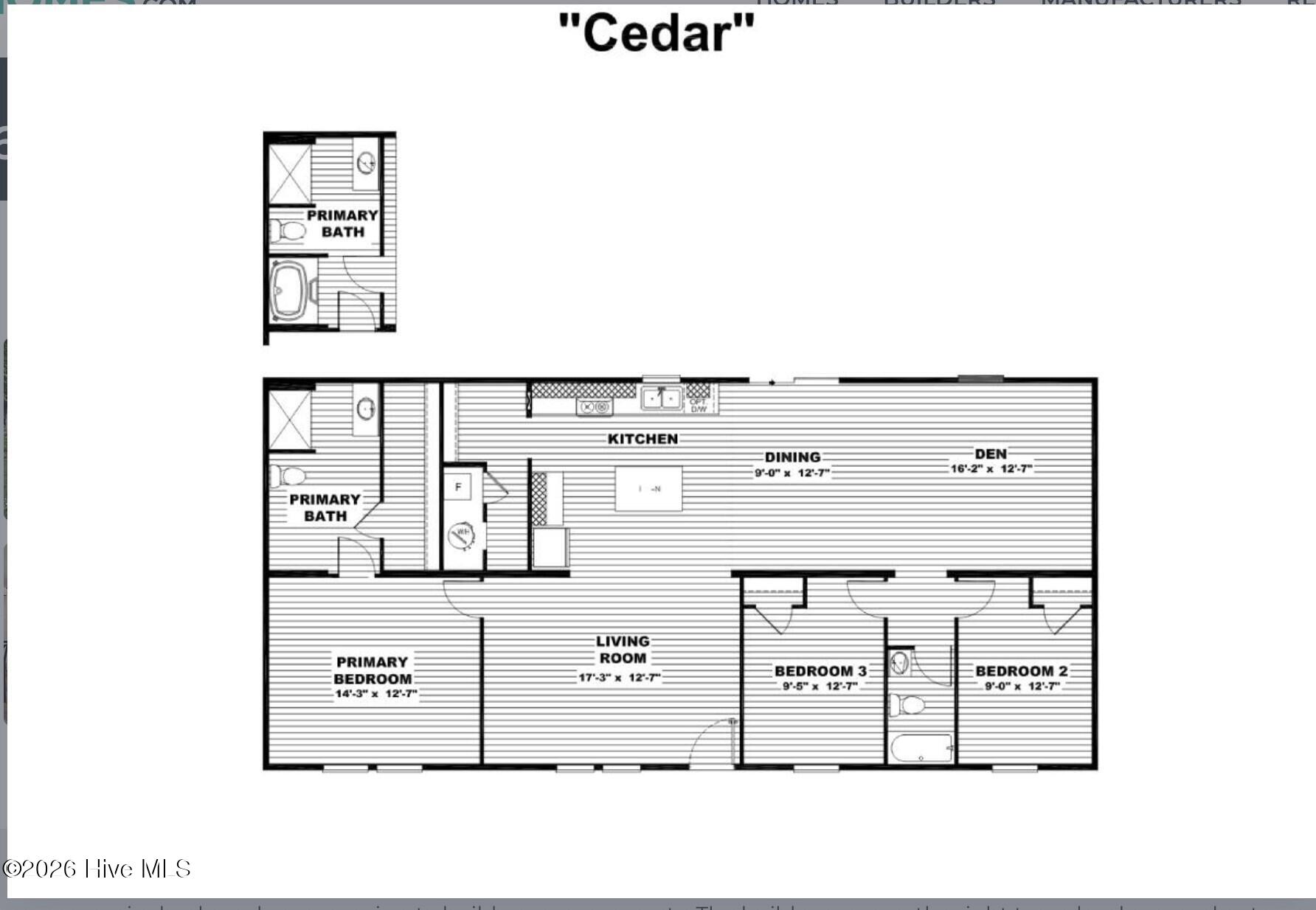 9115 East Calabash Drive Southwest Calabash, NC 28467 - Photo 2 of 2 Floor Plan (002)