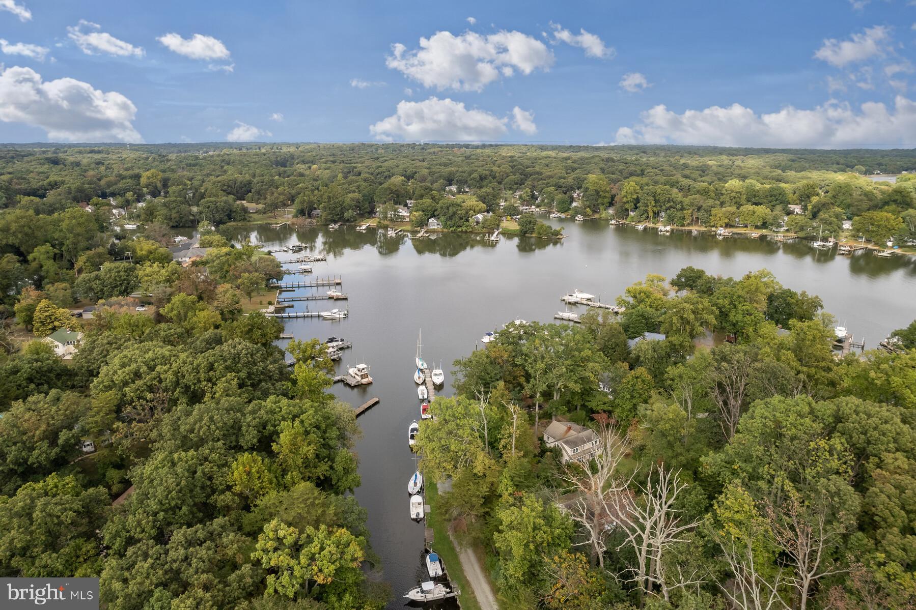 414 Edgewater Road Pasadena, MD 21122 - Photo 40 of 40 Arial footage above the house towards the Magothy